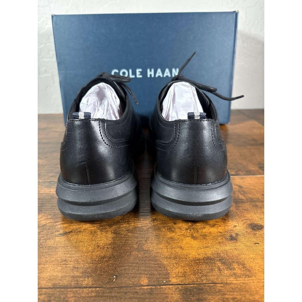 Cole Haan Grand Plus Essex Wingtip Oxford Black Leather Shoes C36938 Mens 10.5 M - Picture 5 of 8